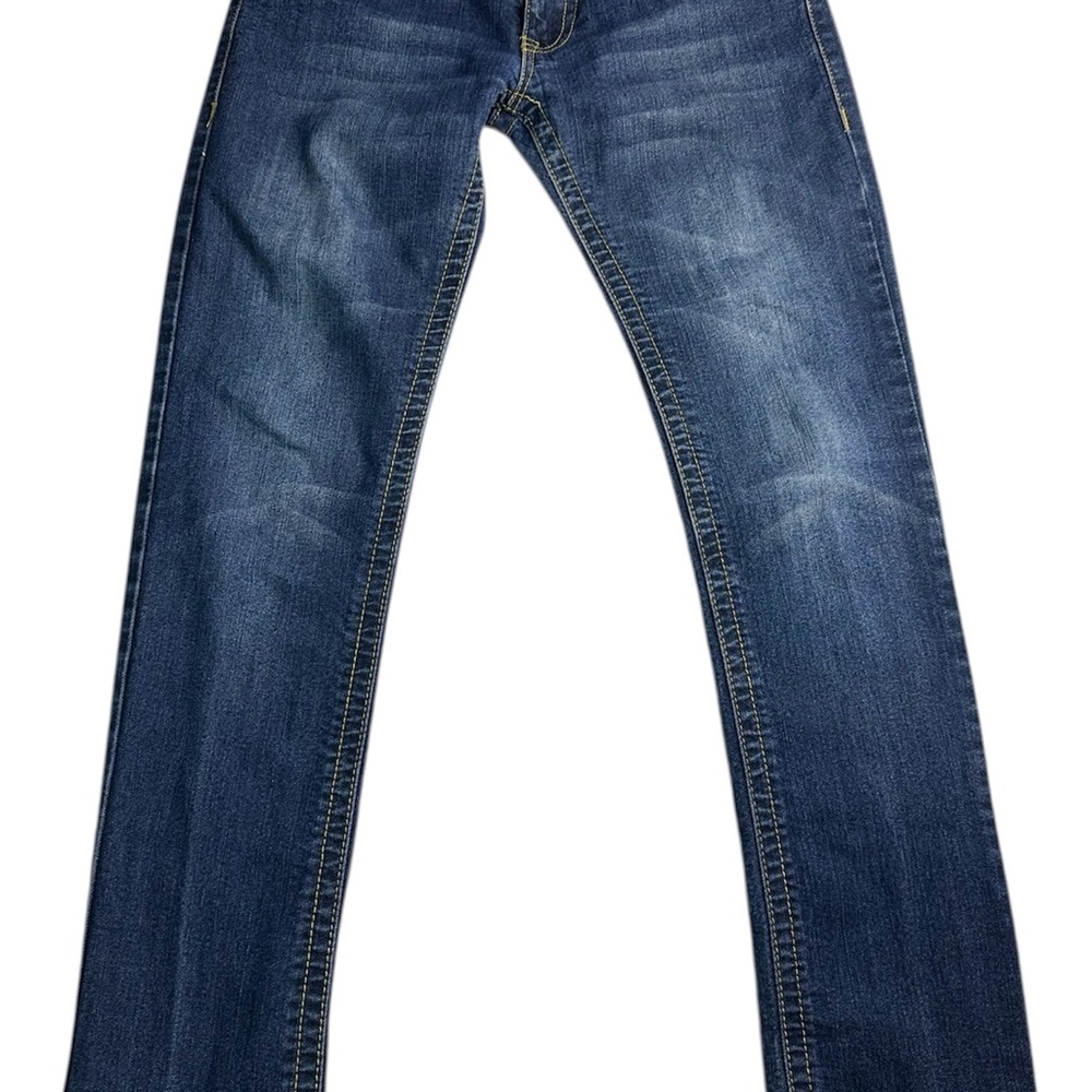 True Religion Men's Slim Straight Dark‎ Blue Denim Jeans